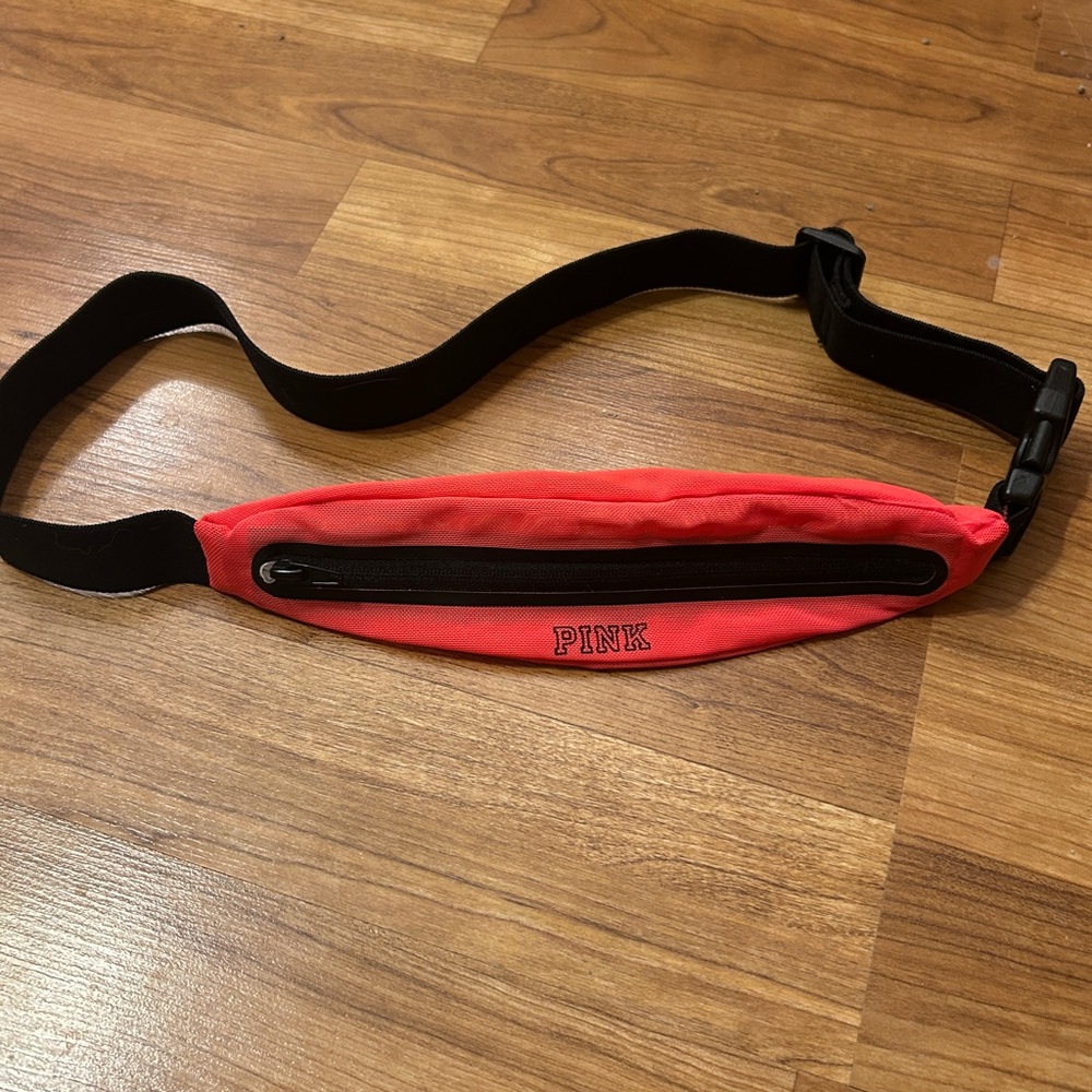 Victoria’s Secret PINK Hot Pink Thin Mesh Adjustable Mini Fanny Pack